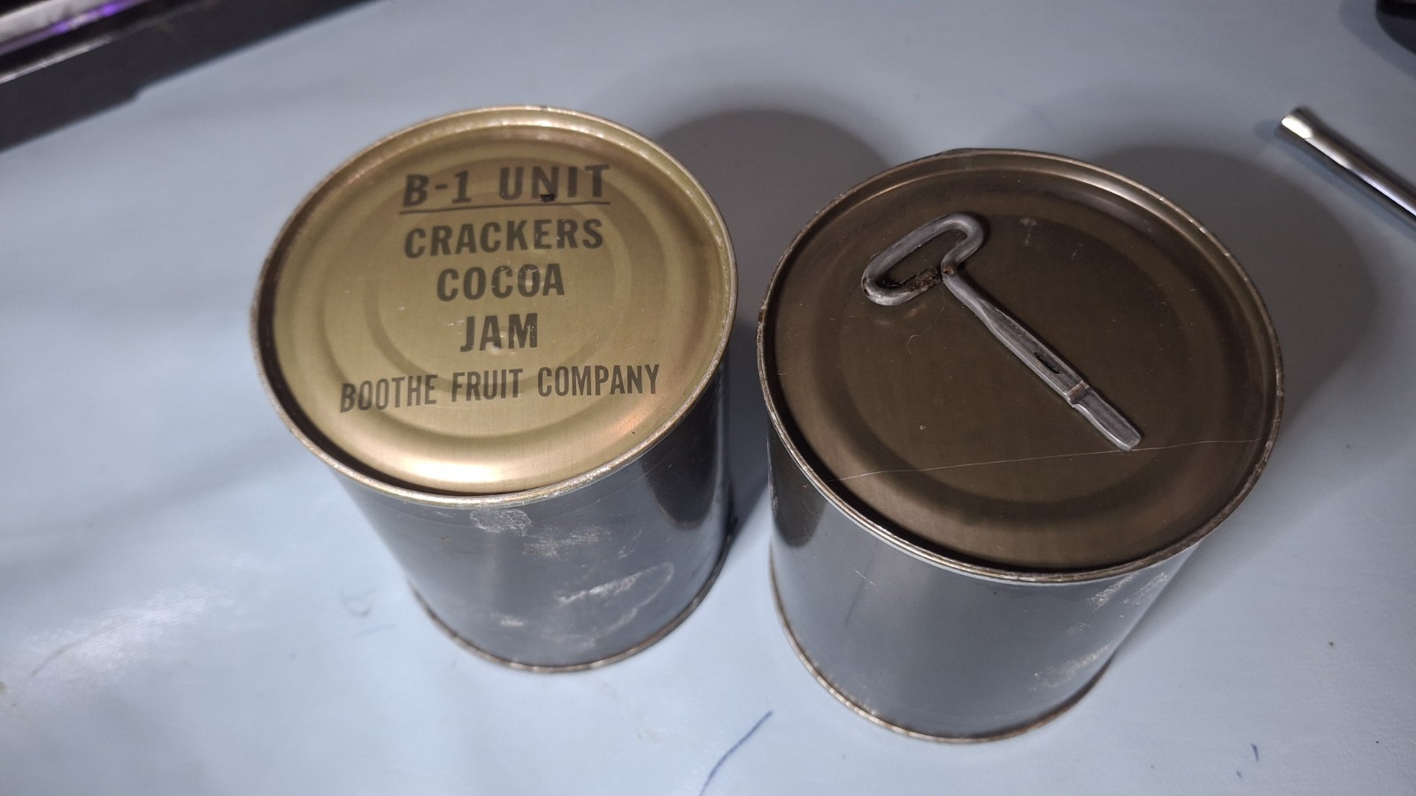 1955 RCI B-1 UNIT MILITARY VINTAGE RATION SEALED WITH KEY 1955 RCI B-1 UNIT MILITARY VINTAGE RATION SEALED WITH KEY