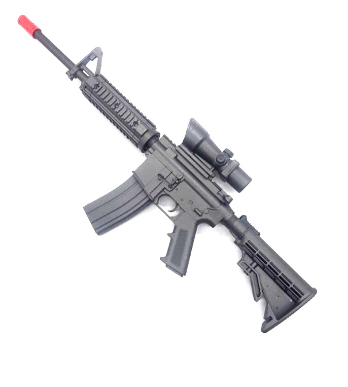 AR-15 Rifle BBQ Lighter Ignite Gray with the Powerful & Refillable 15\'\' inch