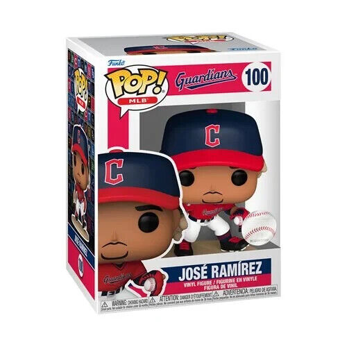 Funko POP MLB - Cleveland Guardians - Jose Ramirez Figure #100 + Protector