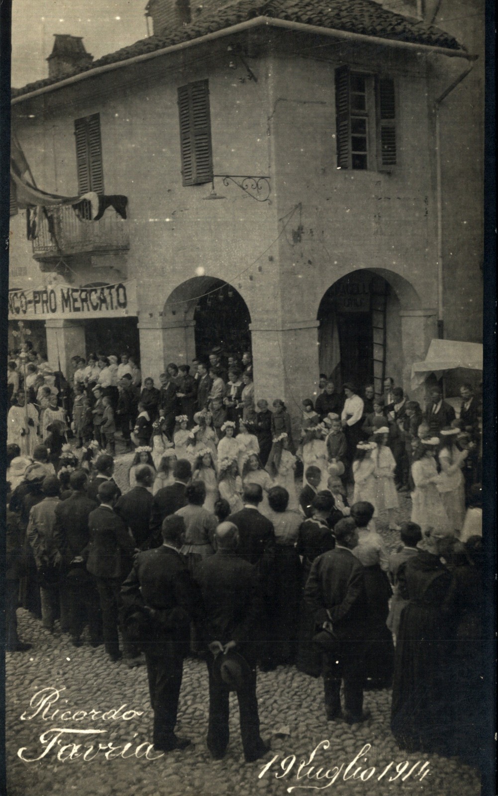 FAVRIA, Turin - Procession of 1914 - Photographic - NV - F019 FAVRIA, Turin - Procession of 1914 - Photographic - NV - F019