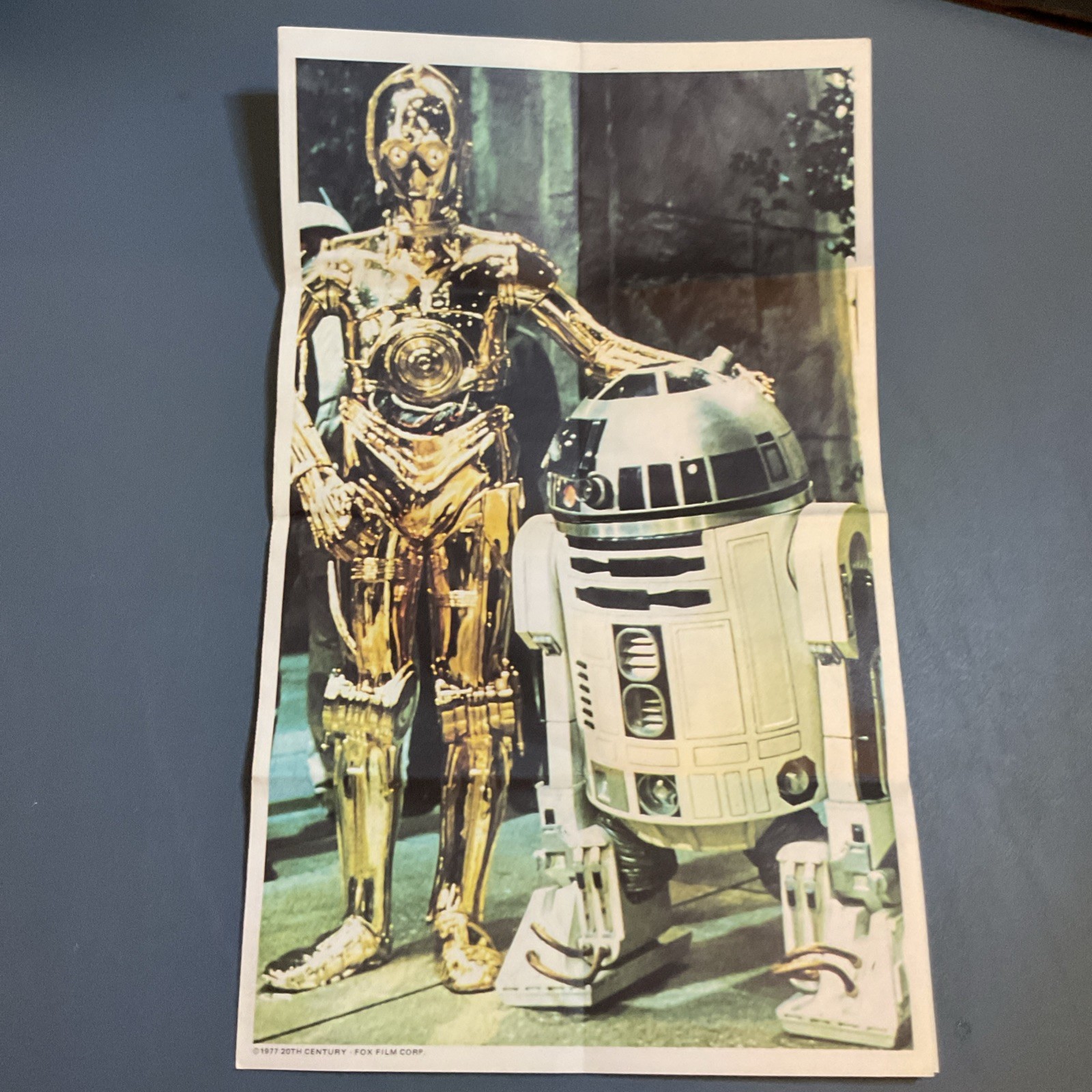 Vintage 1978 Kenner Star Wars Double Side Poster X-Wing Coloring Page C-3PO R2D2