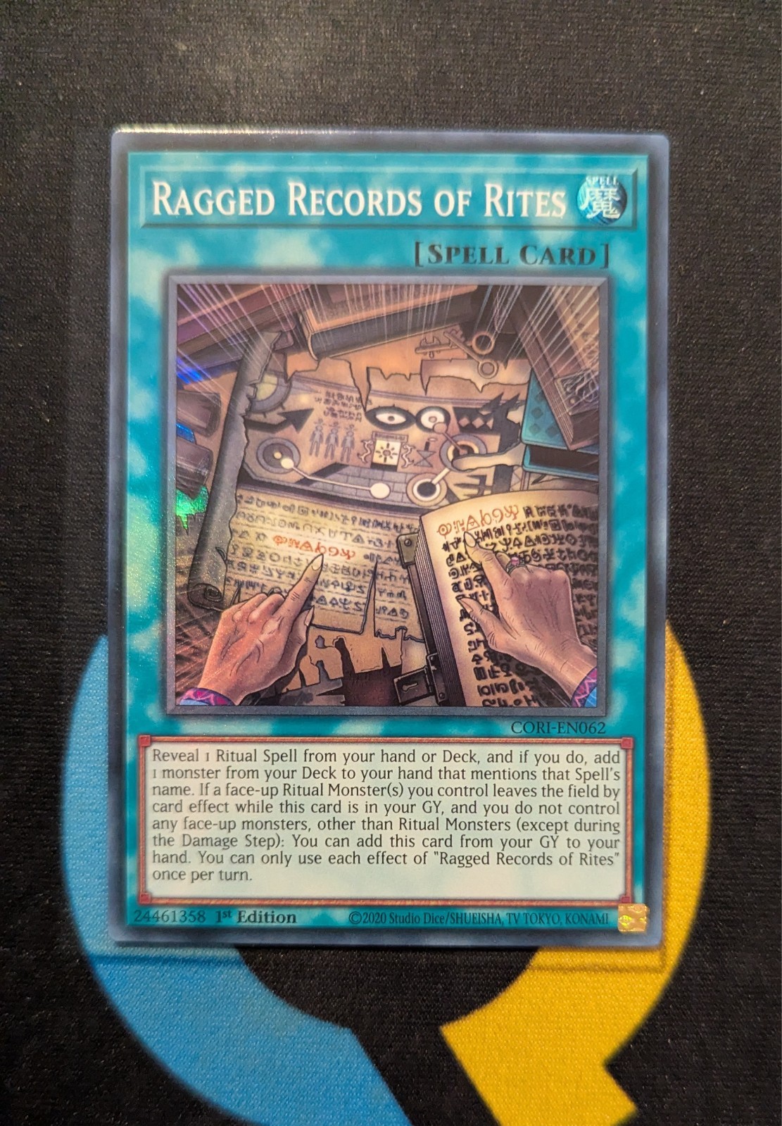 CORI-EN062 Ragged Records of Rites Super Rare 1st YuGiOh CORI-EN062 Ragged Records of Rites Super Rare 1st YuGiOh