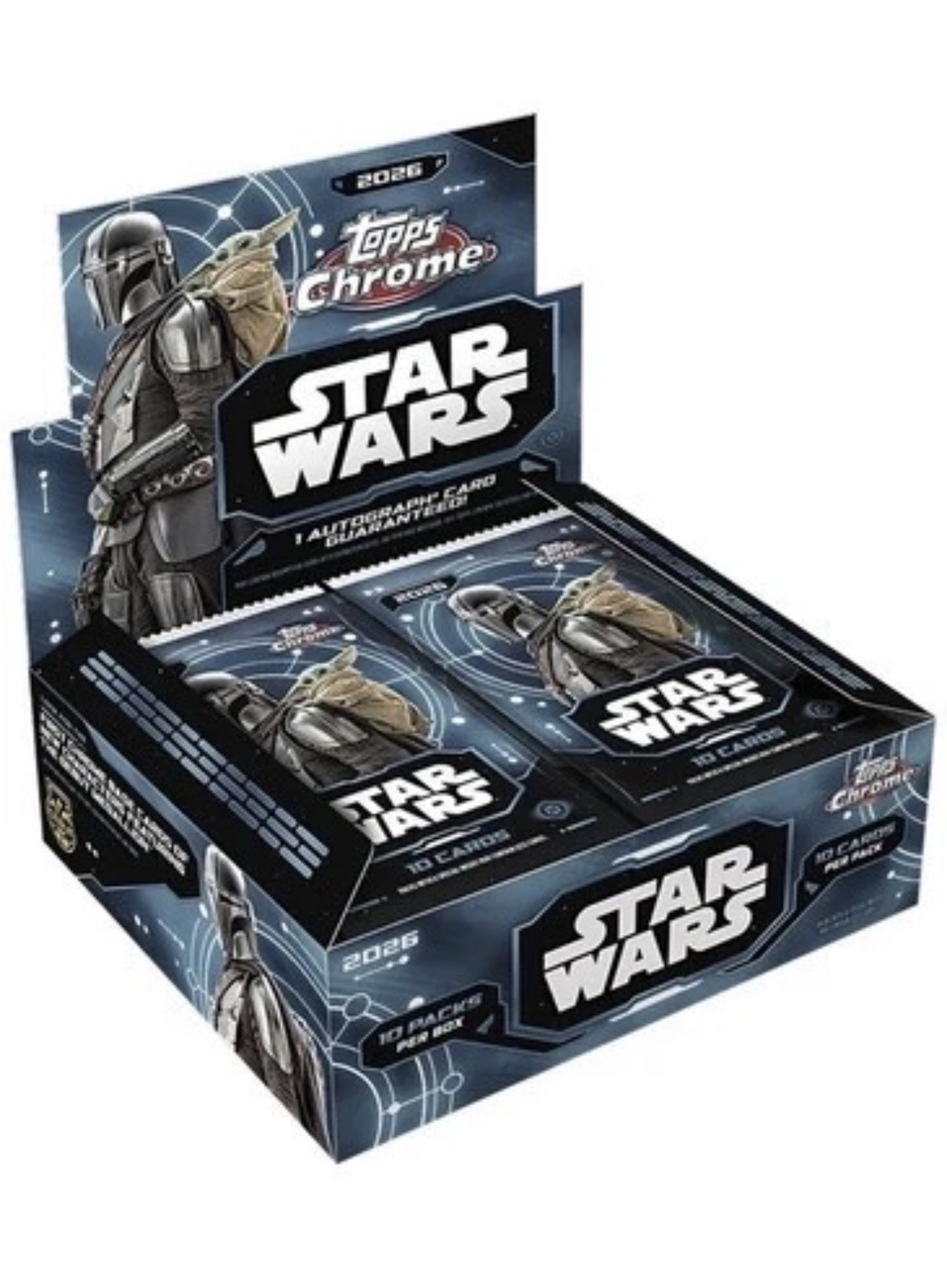 2026 Topps Star Wars Chrome Factory Sealed Hobby Box 2026 Topps Star Wars Chrome Factory Sealed Hobby Box