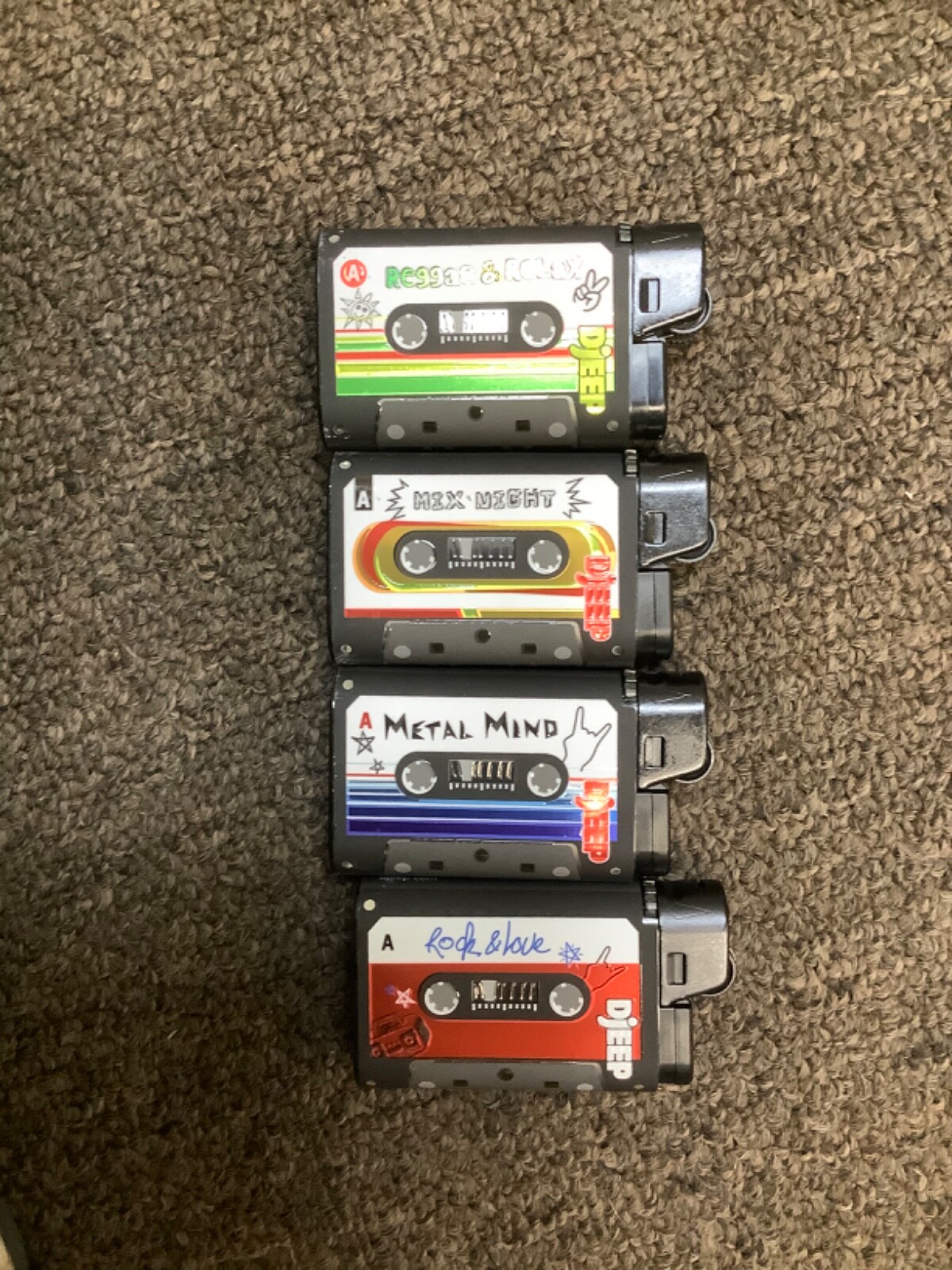 DJEEP Pocket Lighters, LIMITED EDITION Collection Lighters, 4 Count Pack of DJEEP Pocket Lighters, LIMITED EDITION Collection Lighters, 4 Count Pack of