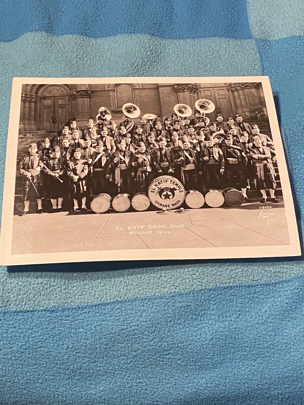 Vintage 1944 Photograph El Katif Shrine Band, Spokane, WA (Original 8x10)