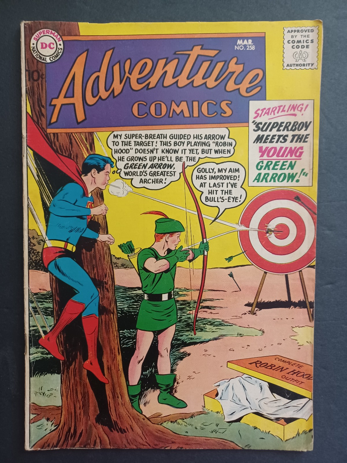 Adventure Comics #258 - Superboy meets Green Arrow - Curt Swan - 1959 - VG