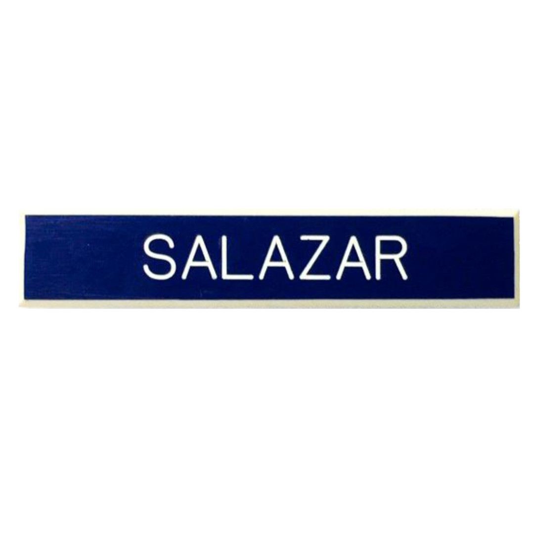 Custom Air Force Blue Name Tag, Regular Post