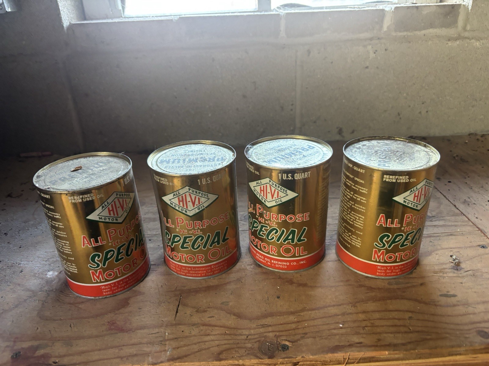 Rare Vintage Diamond Head Hi-Vi All Purpose Motor Oil Can Unopened Full Rare Vintage Diamond Head Hi-Vi All Purpose Motor Oil Can Unopened Full