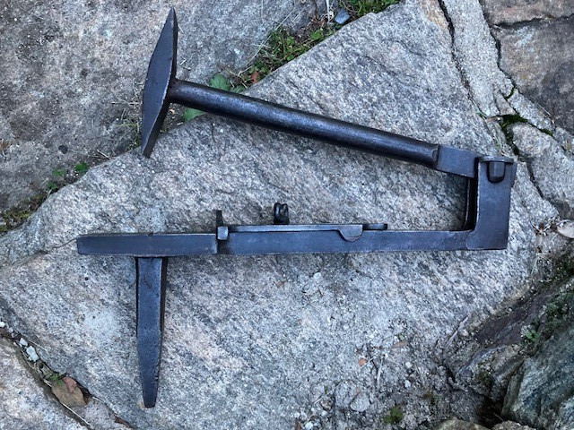 Antique Blacksmith Hammer Saw Set Stake, Very Rare, Good Condition for its Age Antique Blacksmith Hammer Saw Set Stake, Very Rare, Good Condition for its Age