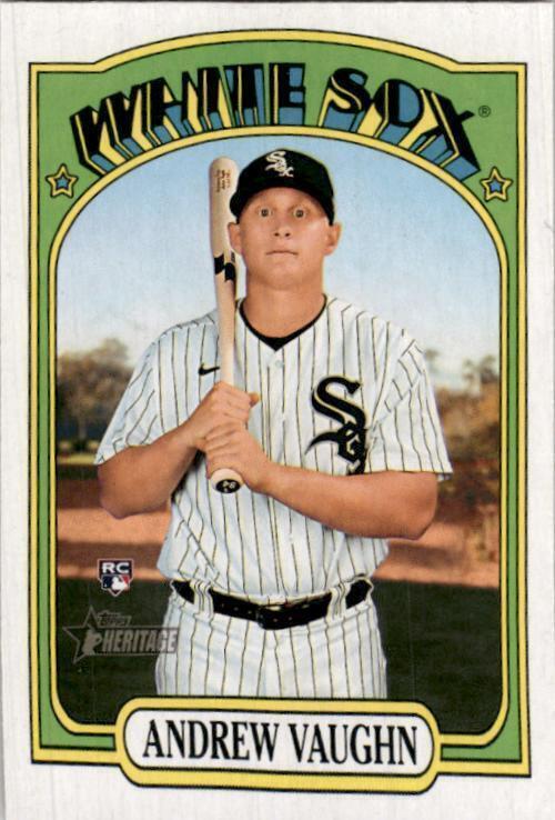 2021 Topps Heritage #624 Andrew Vaughn Chicago White Sox RC Rookie