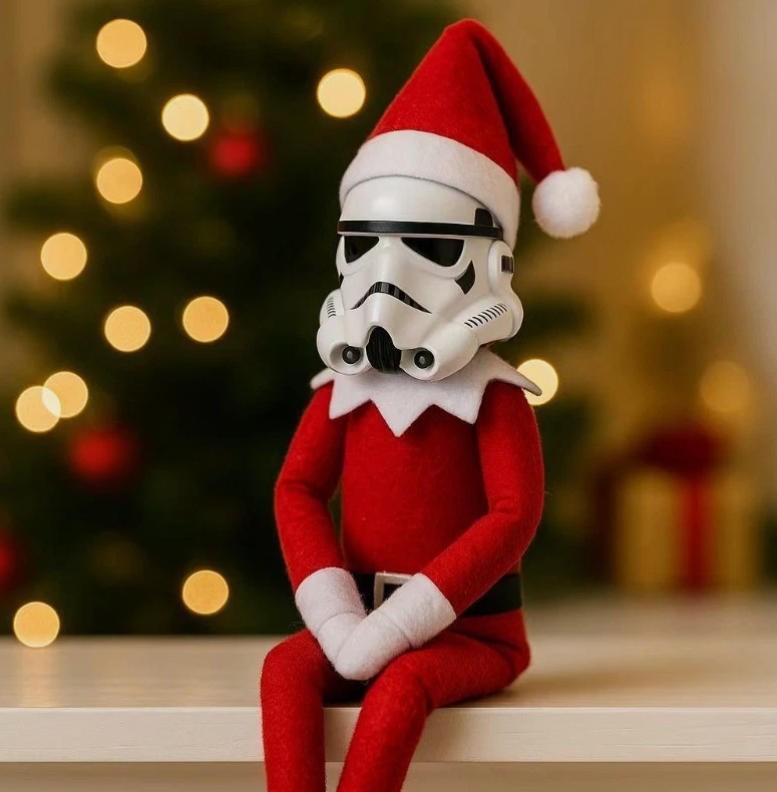 Festive Christmas Fan Collectible Holiday Decor Stormtrooper Ornament Elf Doll Festive Christmas Fan Collectible Holiday Decor Stormtrooper Ornament Elf Doll