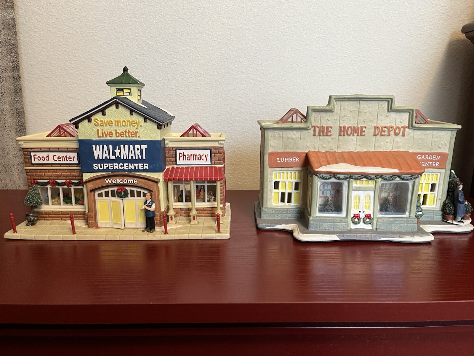 Vintage Christmas Village Lot The Home Depot Garden Center Walmart Supercenter