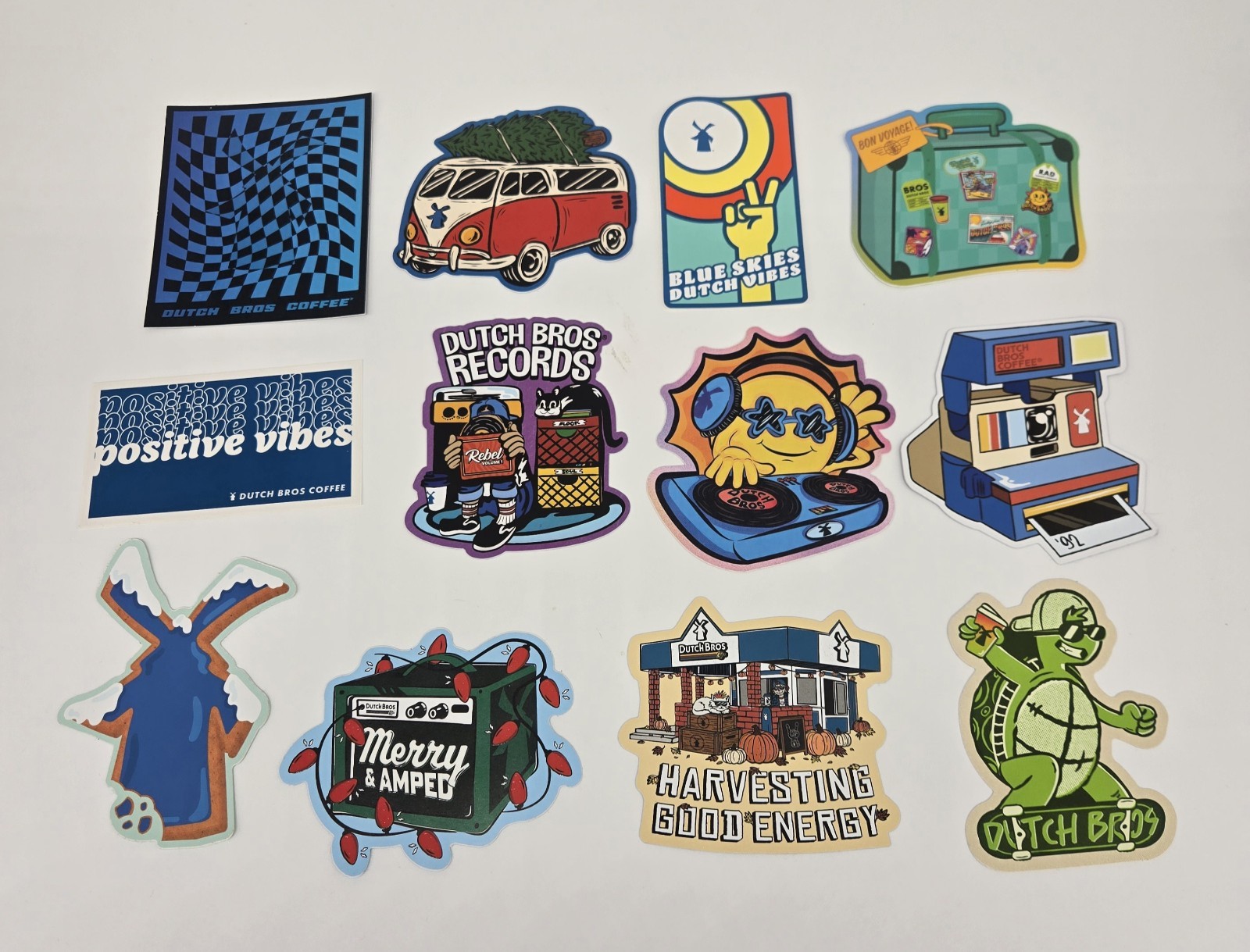 Dutch Bros (12) Stickers (1) is 9/2/26 New