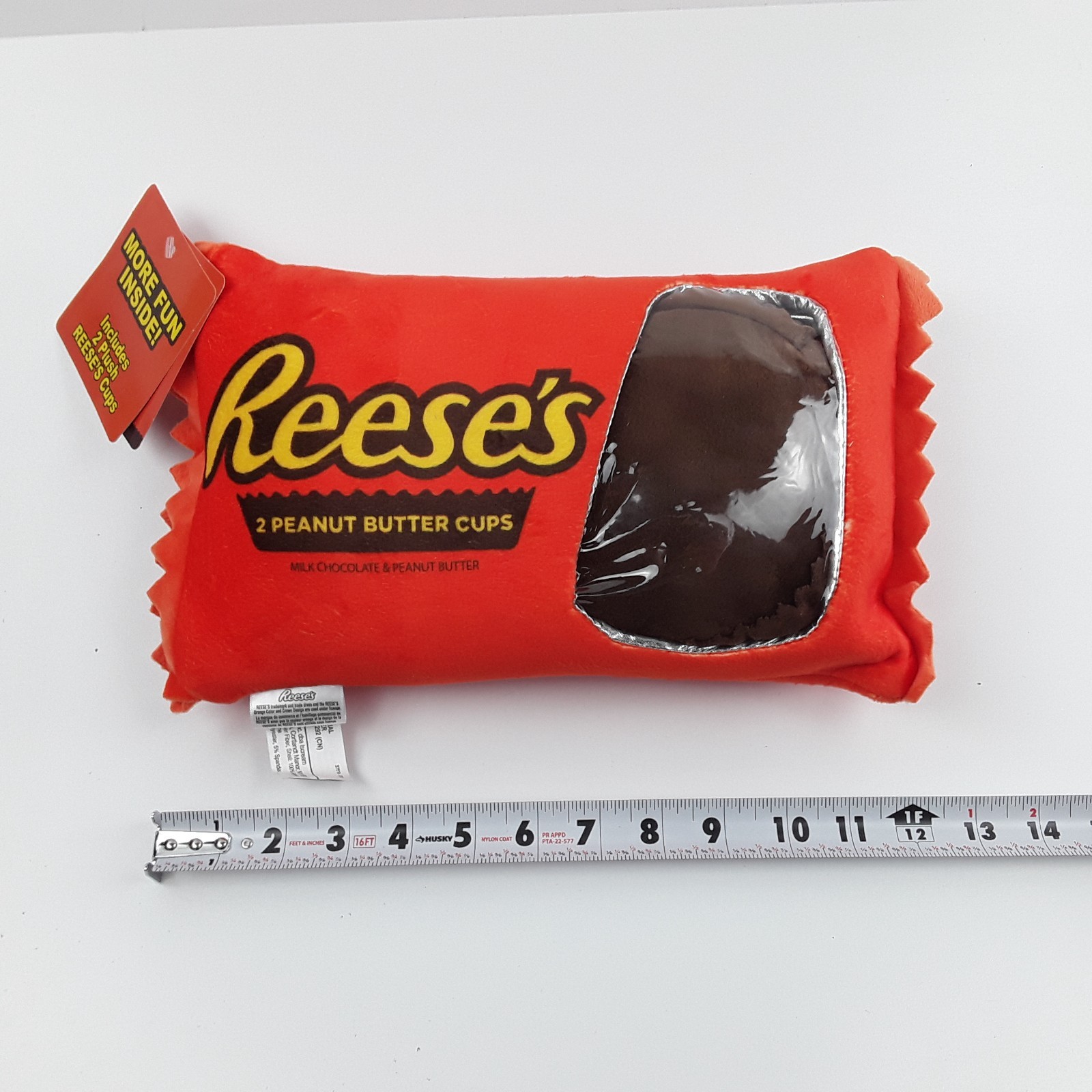 Reese's Peanut Butter Cup Plush Toy Food-Themed Stuffed For Unisex Kids Age 3+ Reese's Peanut Butter Cup Plush Toy Food-Themed Stuffed For Unisex Kids Age 3+