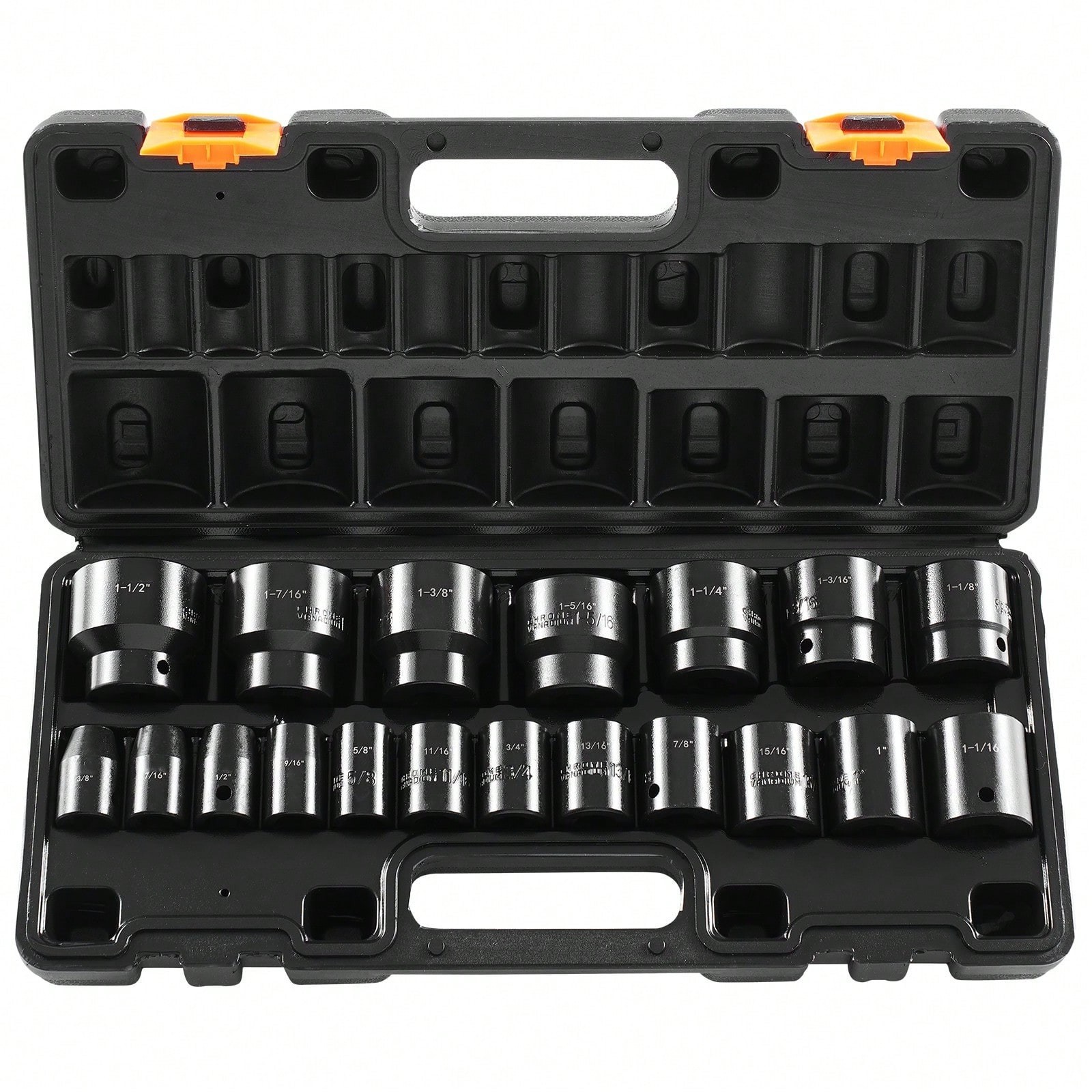 Impact Socket Set 1 2 Inches 19 Piece Impact Sockets Standard Socket Assortment Impact Socket Set 1 2 Inches 19 Piece Impact Sockets Standard Socket Assortment