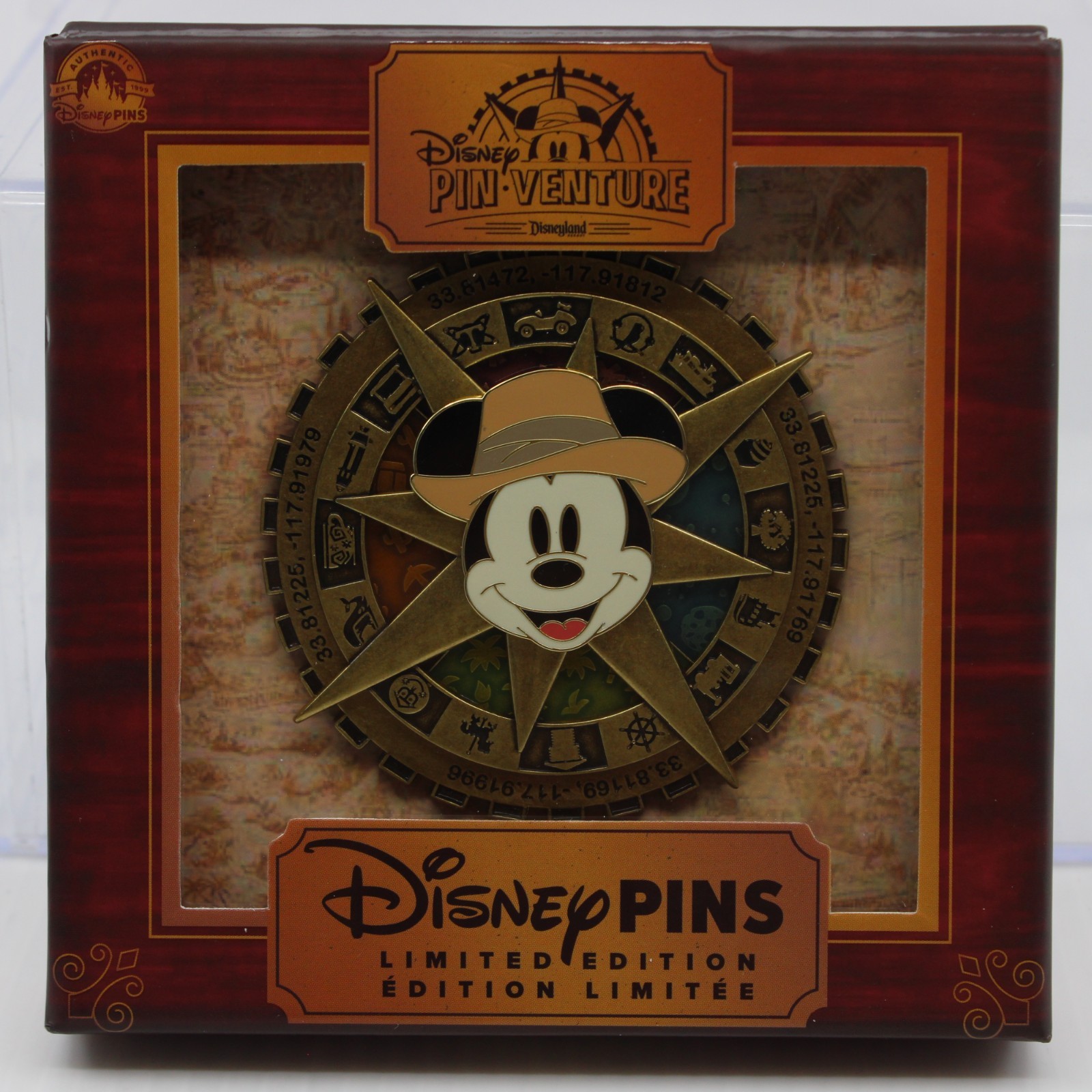 C2 Disney DLR LE 500 Pin Venture Mickey Mouse Compass Jumbo