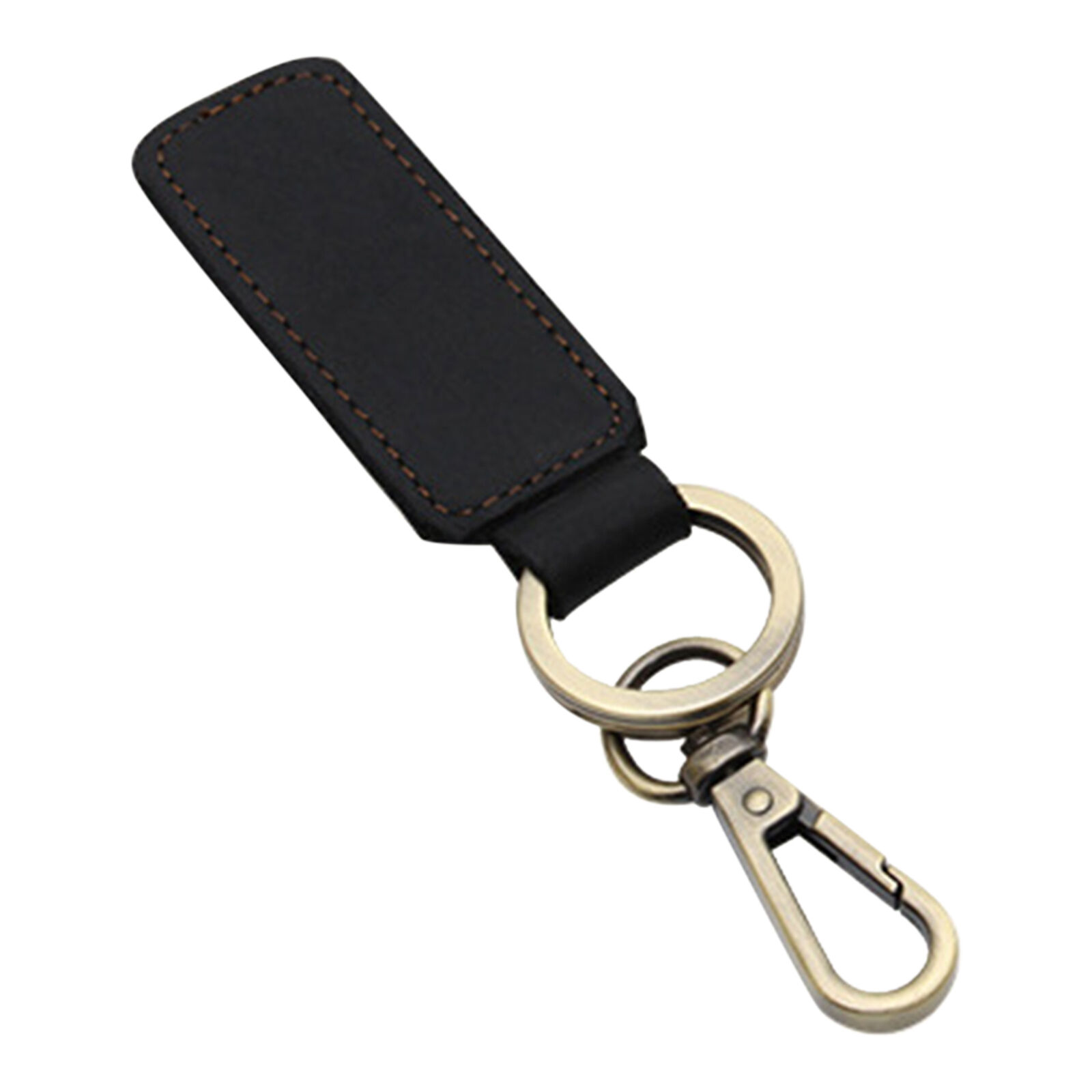 Men Creative Metal Leather Key Chain Ring Keyfob Car Home Keyring Keychain Gift