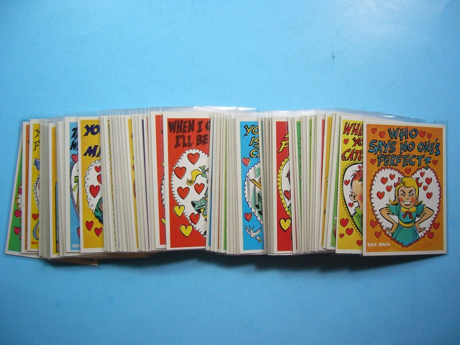 1960 TOPPS CHEWING GUM FUNNY VALENTINE COLLECTOR CARD FULL SET MINT SHARP '60