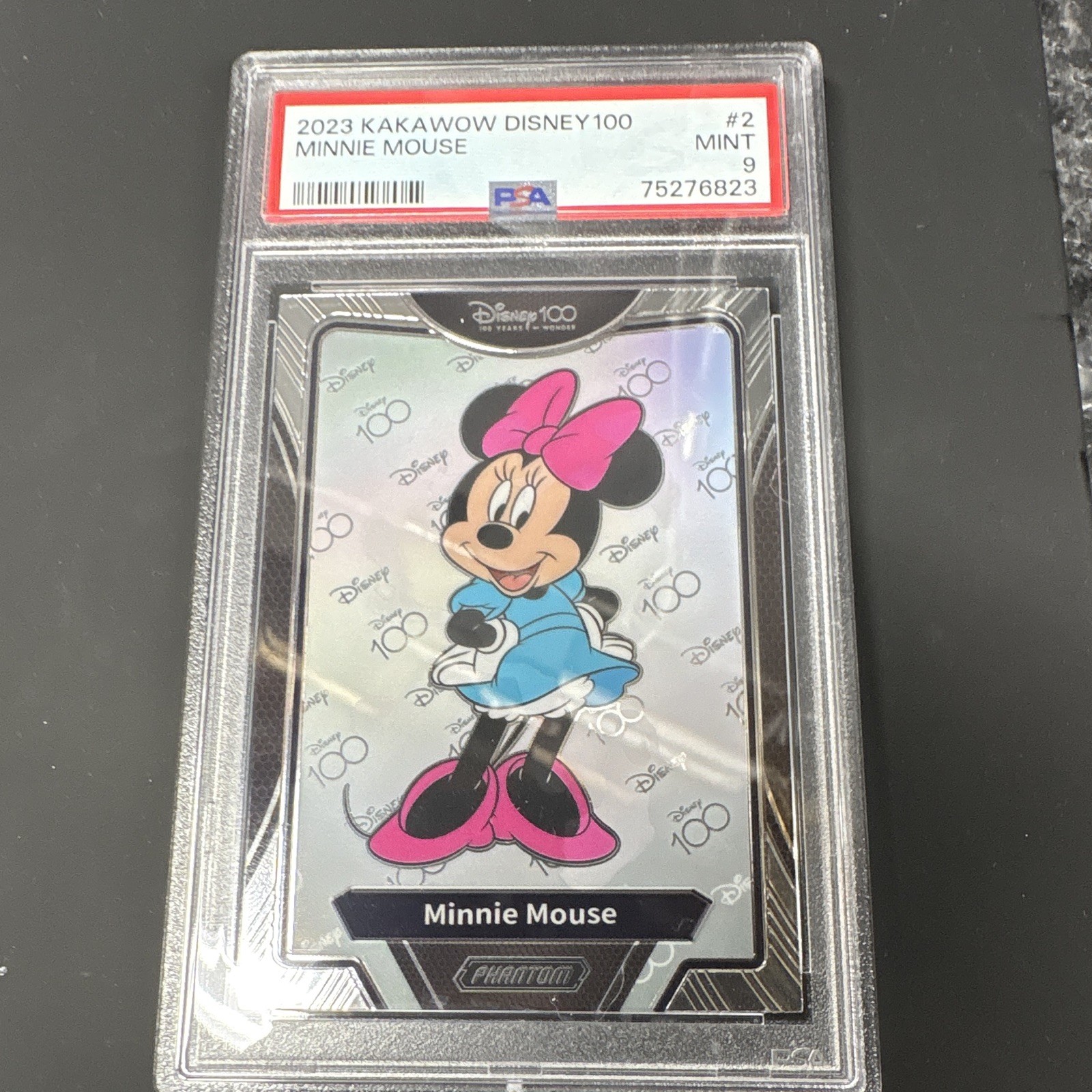 Minnie Mouse - 2023 Kakawow Phantom Disney 100 Years of Wonder #Pd-B-02 PSA 9