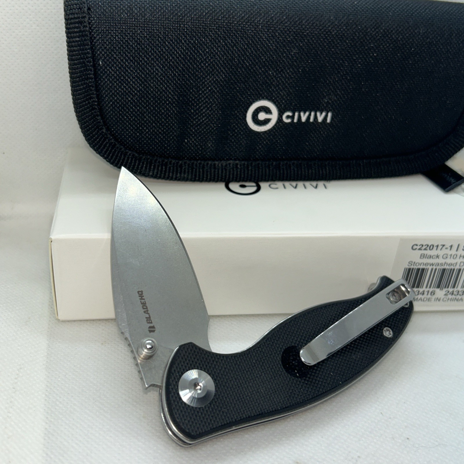 Civivi Scintilla New BLADE HQ EXCLUSIVE G-10 Black stonewash D2 Limited Edition