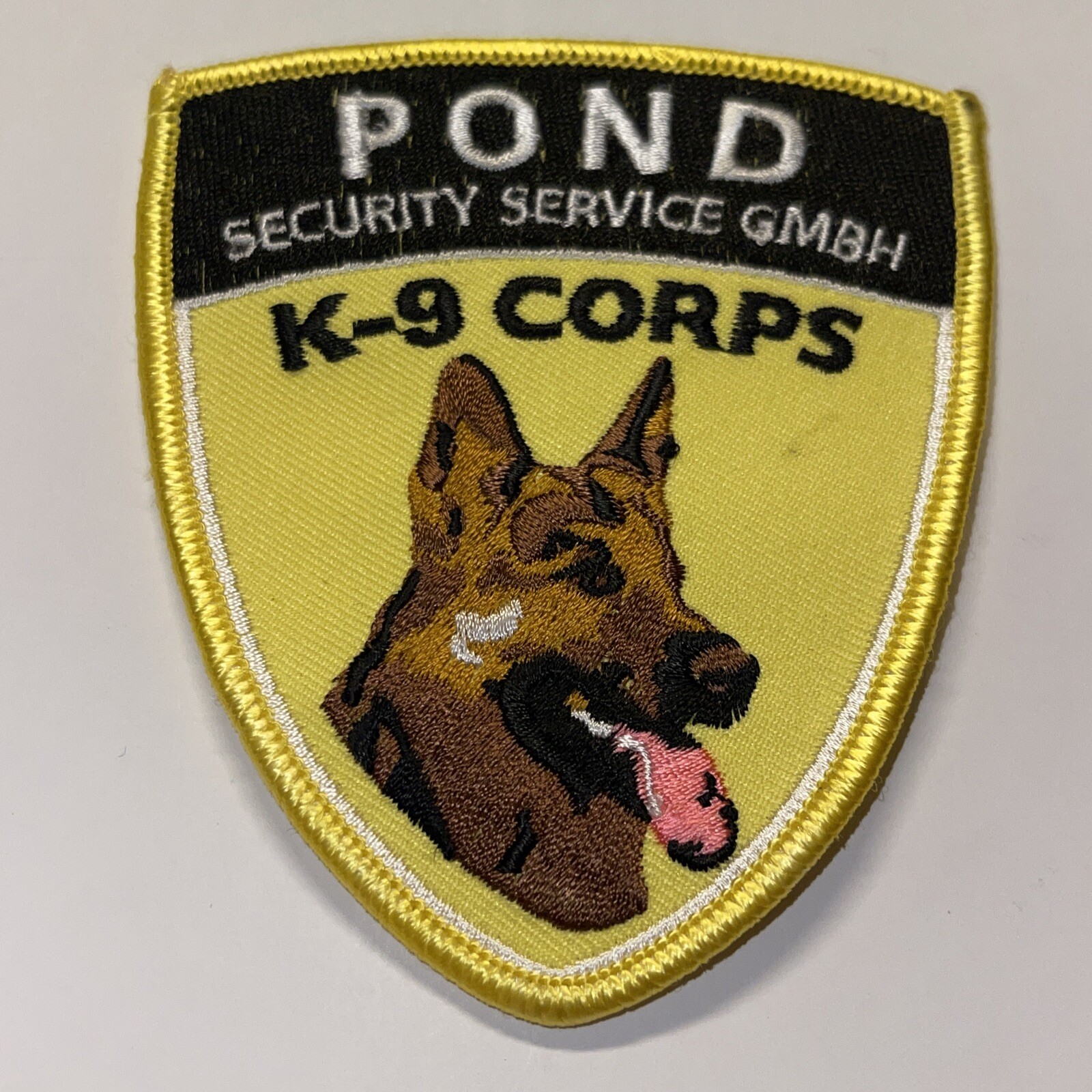pond k9 corps patch police service GMBH Germany Obsolete vintage RARE pond k9 corps patch police service GMBH Germany Obsolete vintage RARE