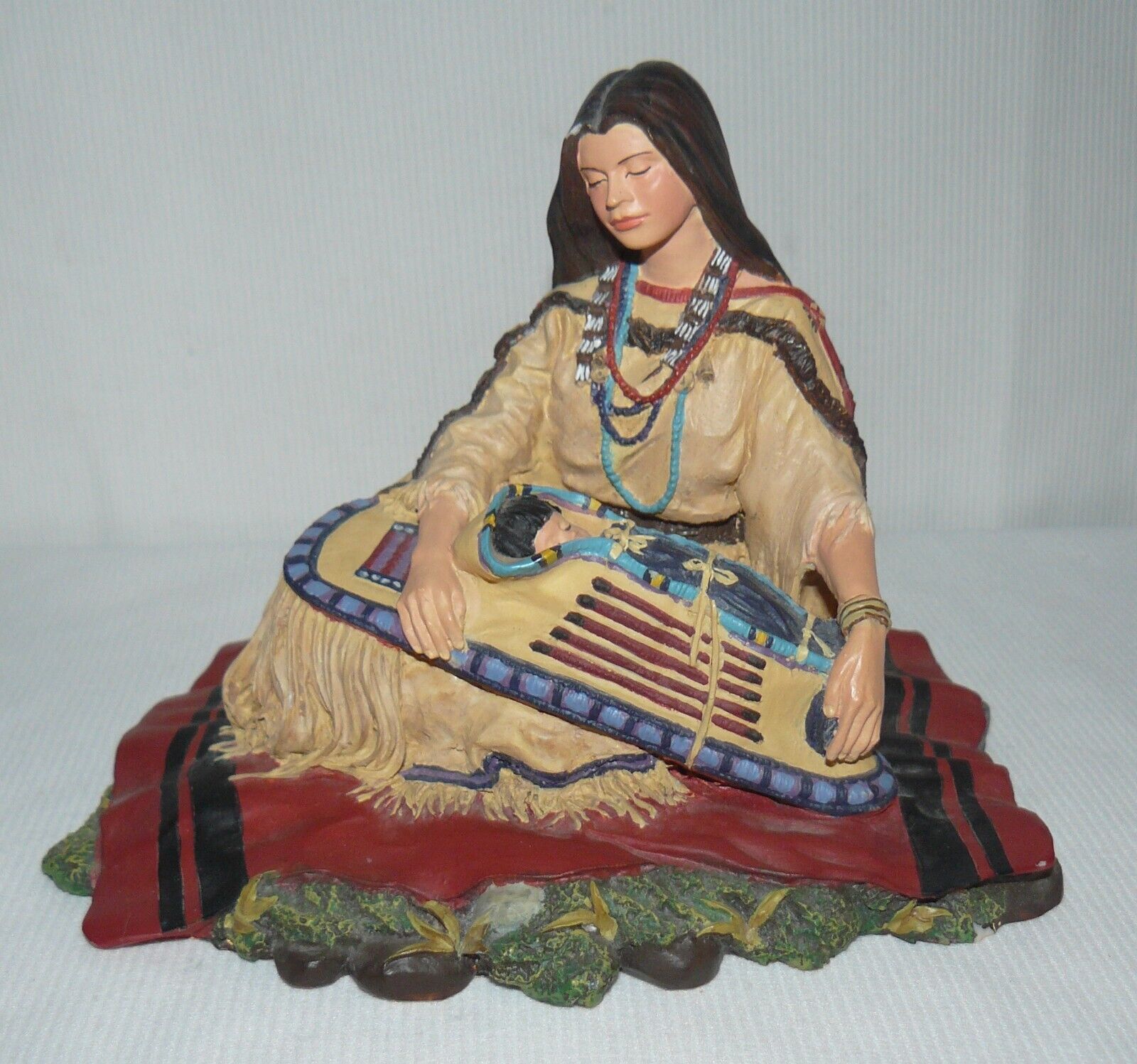 Sacajawea 1993 Noble American Indian Woman W/ Baby 6x6 Hamilton W/ Flaw