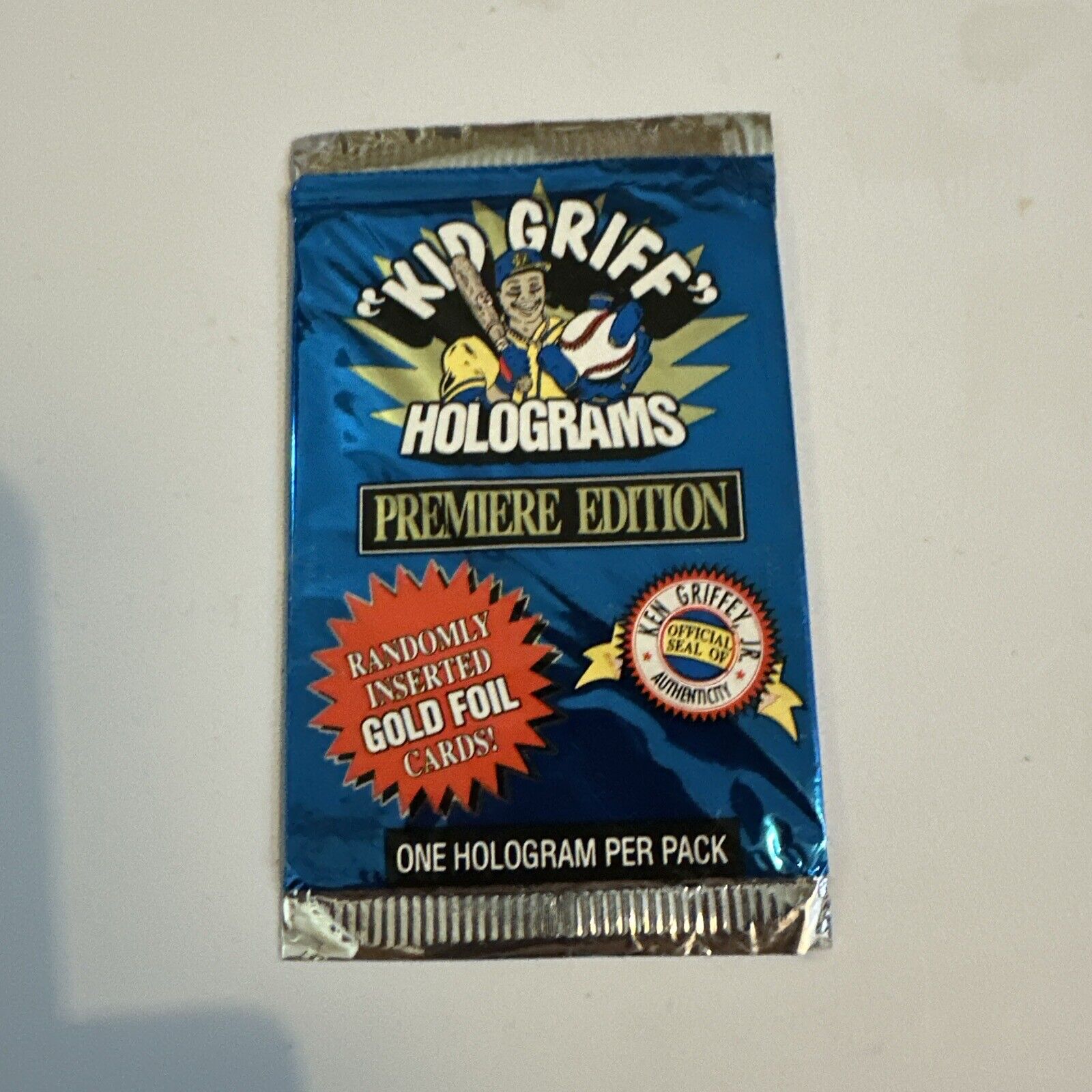 1992 Ken Griffey Jr “Kid Griff” Holograms Premier Edition Un-Opened New Pack