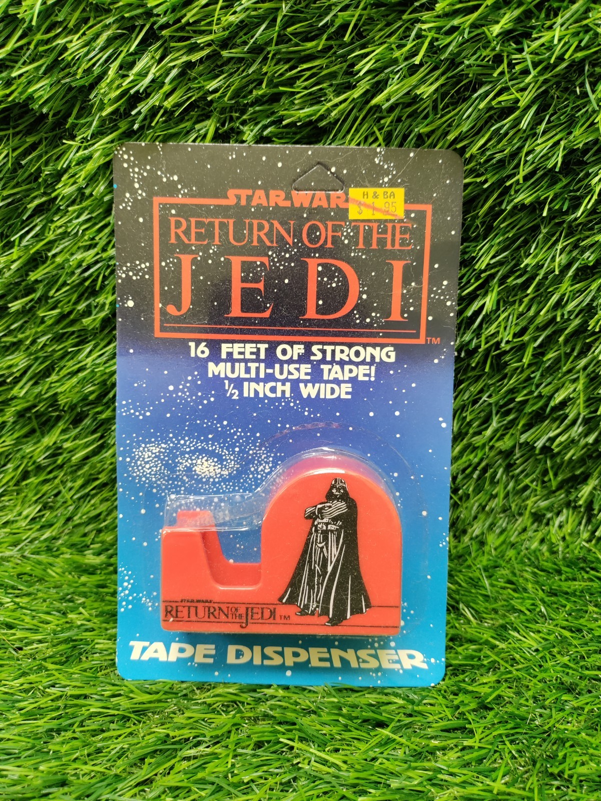 Star Wars 1983 Darth Vader Tape Dispenser Return of the Jedi Unpunched New