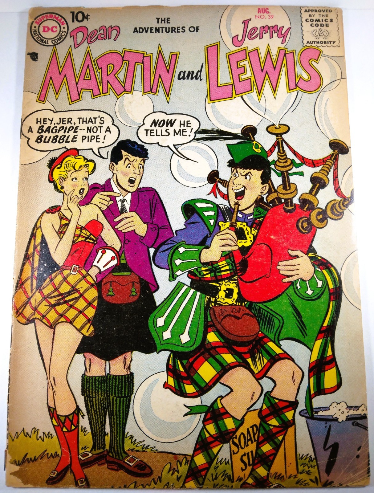 π₯π€‘ THE ADVENTURES OF DEAN MARTIN AND JERRY LEWIS #39 DC COMICS 1957 VG- 3.5 π₯π€‘ THE ADVENTURES OF DEAN MARTIN AND JERRY LEWIS #39 DC COMICS 1957 VG- 3.5