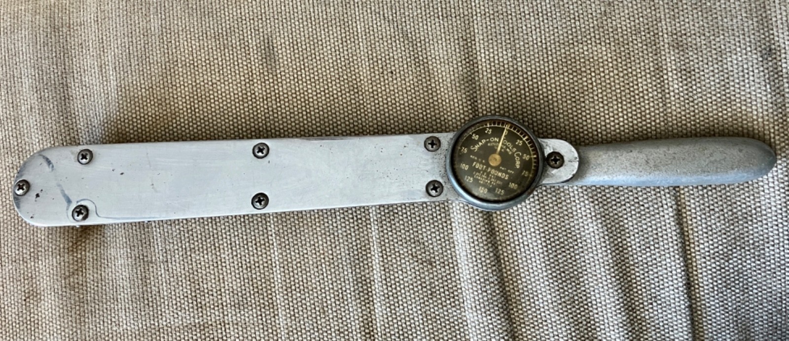 Vintage Snap-On TQ-150 Torqometer 0-150 ft-lbs 1/2\ Vintage Snap-On TQ-150 Torqometer 0-150 ft-lbs 1/2\