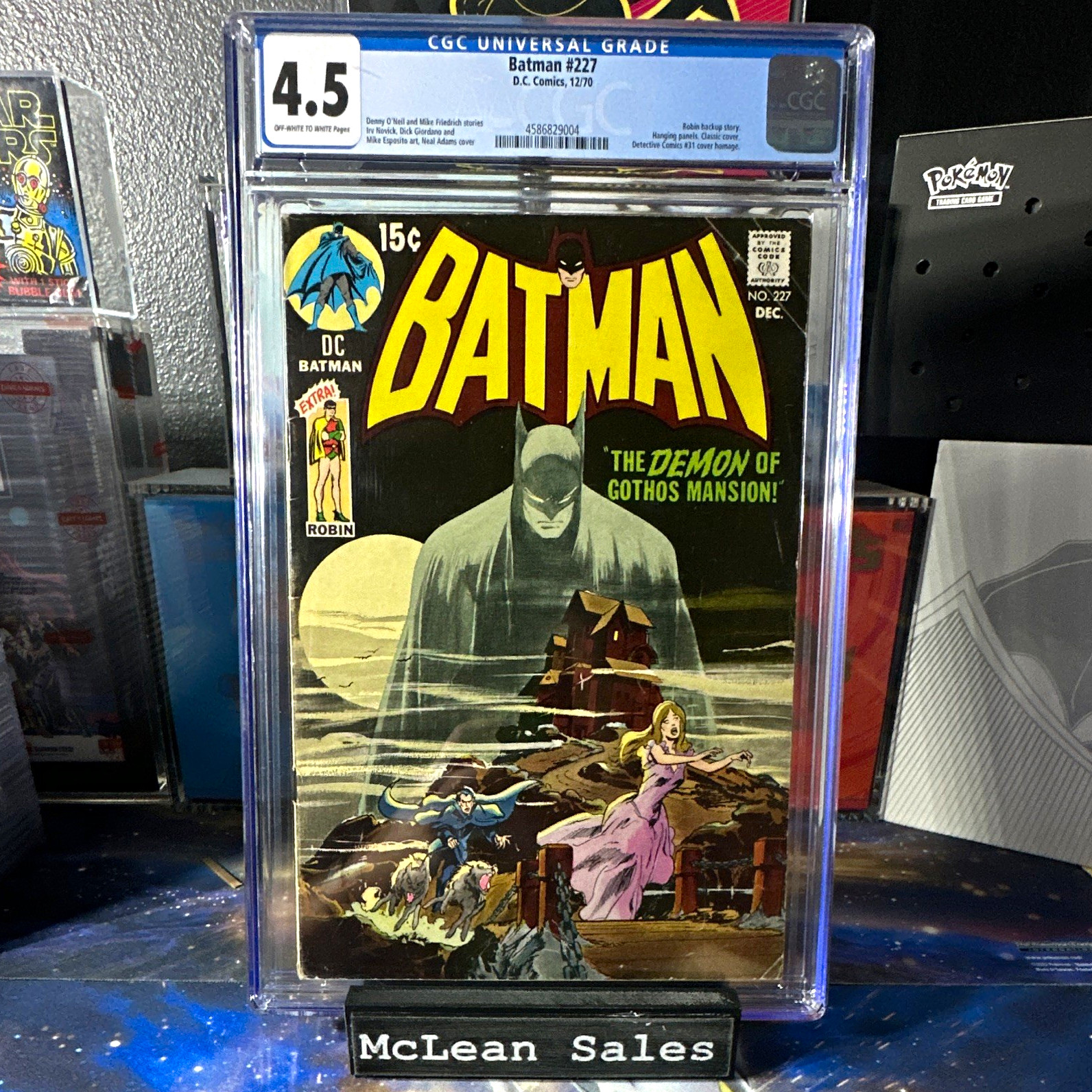 Batman #227 (1970) CGC 4.5 VG+ DC Comics Bronze Age Neal Adams Batman #227 (1970) CGC 4.5 VG+ DC Comics Bronze Age Neal Adams