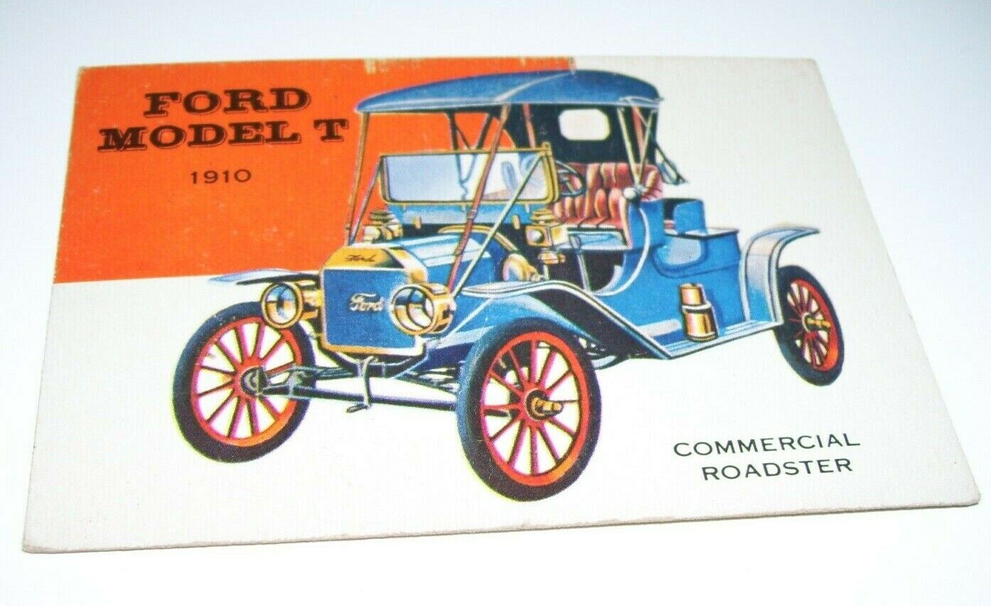 World on Wheels Ford Model T 1910 Commercial Roadster 1953 Topps Card 