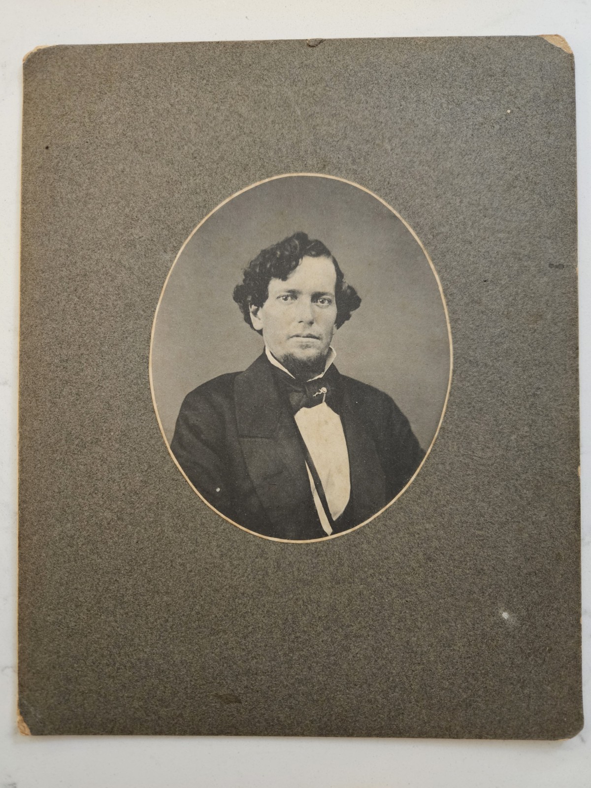 1860s Identified Sea Captain James T Whitman Antique Portrait Photo Maritime