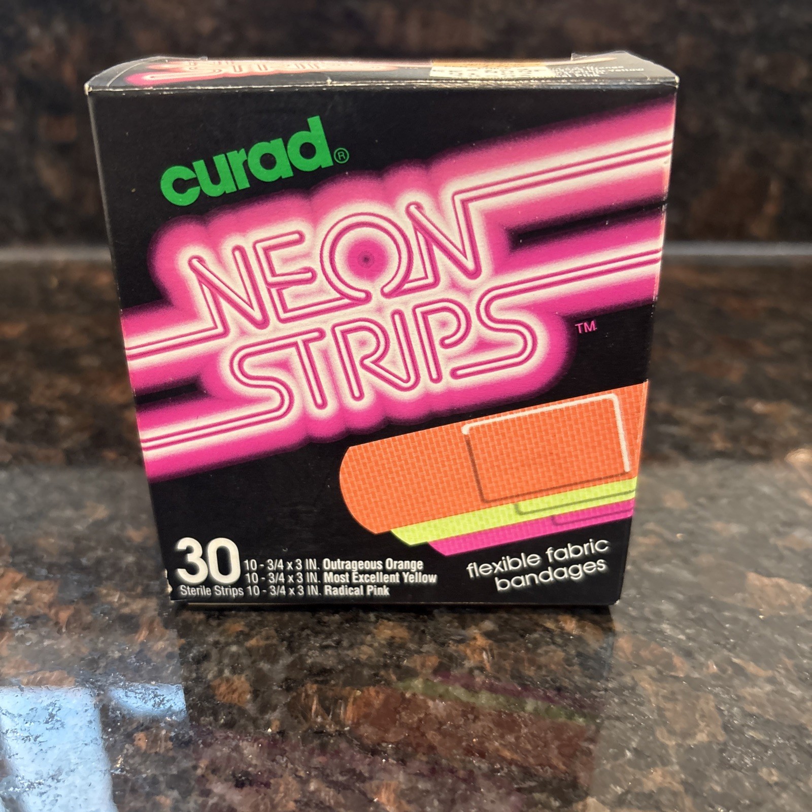 Vintage 1991 Neon Strips Curad Bandages Rare Collectors Item Nostalgia Vintage 1991 Neon Strips Curad Bandages Rare Collectors Item Nostalgia