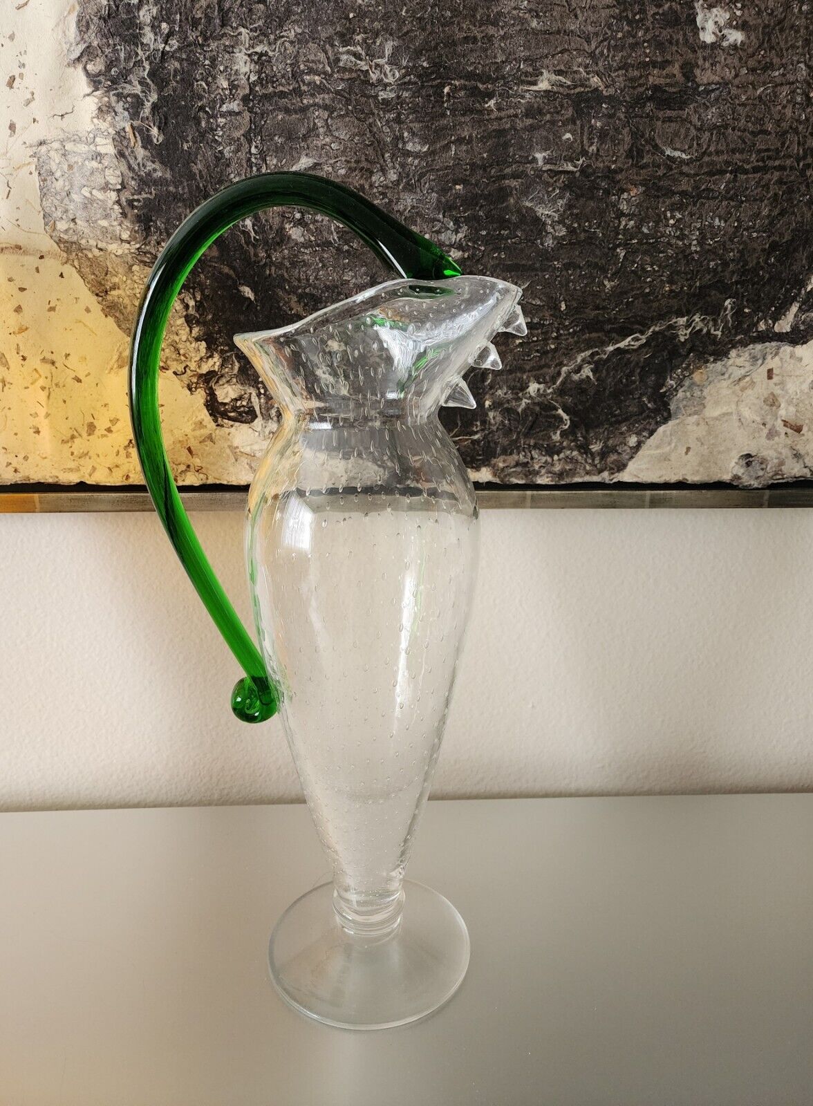 Vintage 1990s Borek Sipek Blown Glass Water Jug ~ Great Price