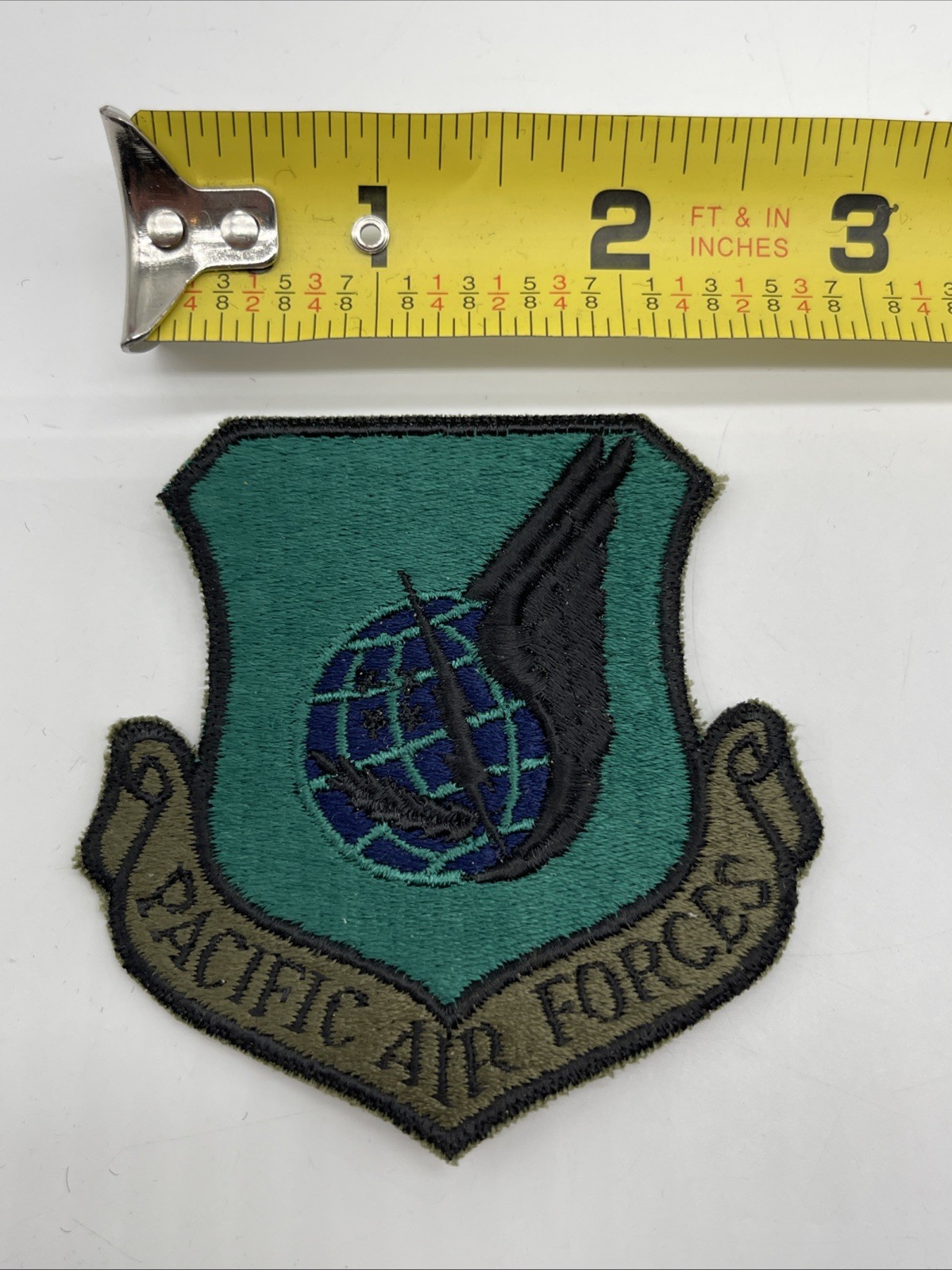 U.S. Military USAF Pacific Air Forces Patch Insignia Cut Edge Subdued Black Iron U.S. Military USAF Pacific Air Forces Patch Insignia Cut Edge Subdued Black Iron