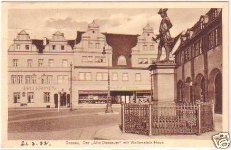 24131 Postcard Dessau Old Dessau + Wallenstein House 1932 24131 Postcard Dessau Old Dessau + Wallenstein House 1932