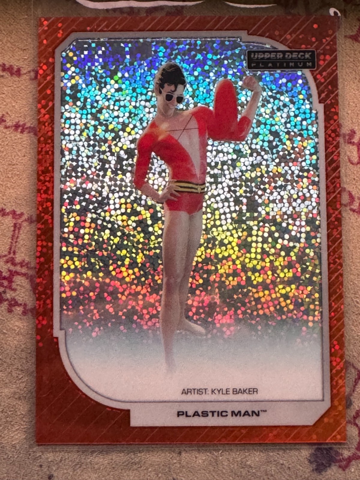 2026 UD DC Platinum Plastic Man Orange Sparkle #16/33 2026 UD DC Platinum Plastic Man Orange Sparkle #16/33