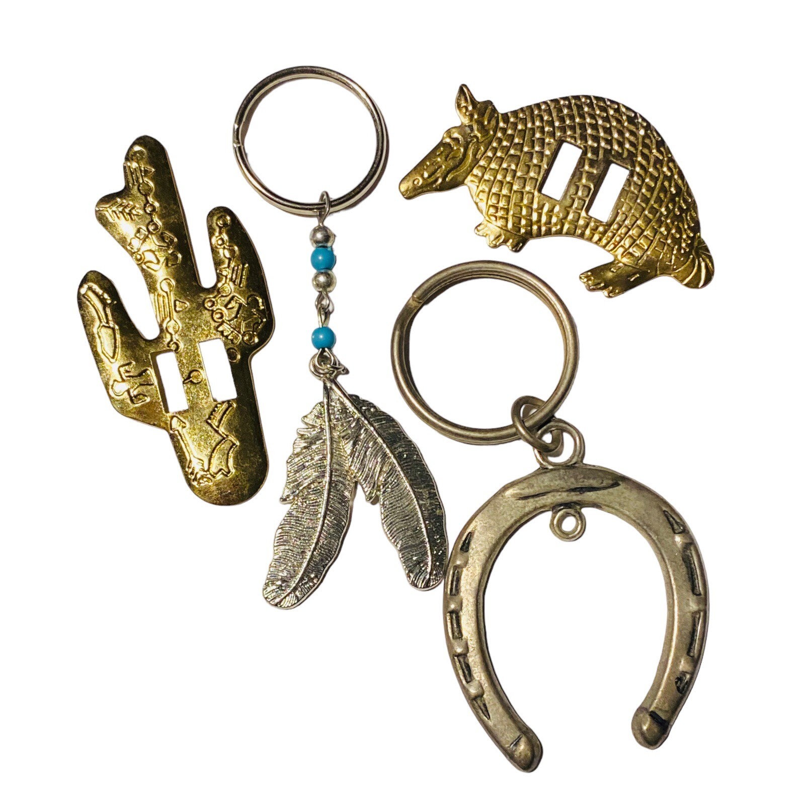 Southwest Native American Junk Drawer Lot Keychain Conchos Cactus Armadillo 190 Southwest Native American Junk Drawer Lot Keychain Conchos Cactus Armadillo 190