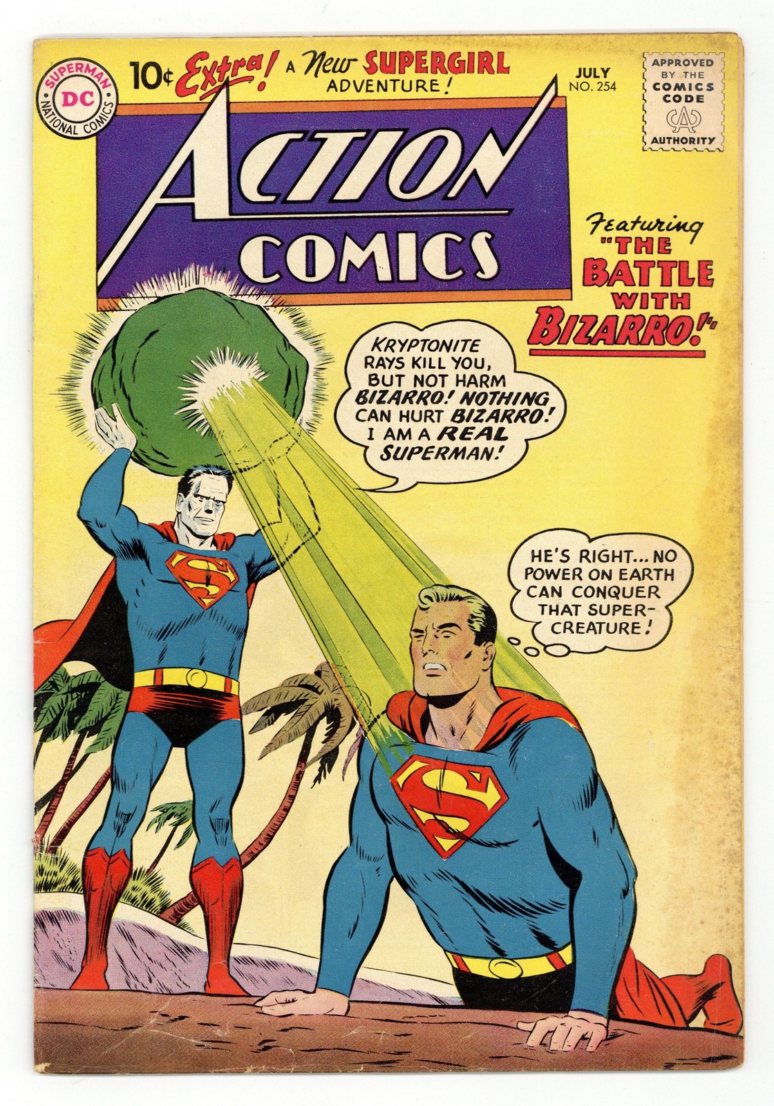 Action Comics #254 GD/VG 3.0 1959 1st meeting Bizarro & Superman