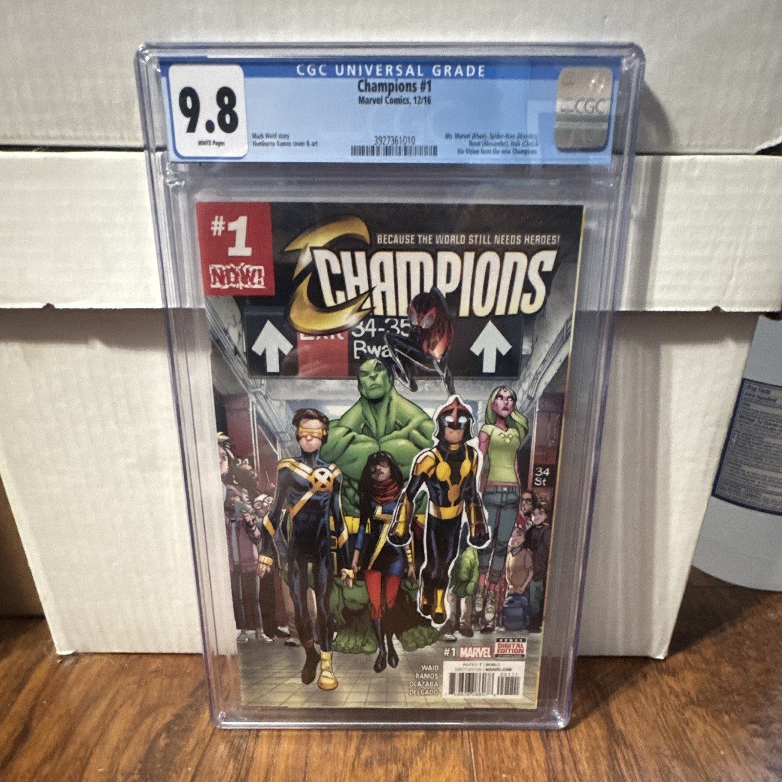 Champions 1st Print Marvel Comics 2016 CGC 9.8 Ramos