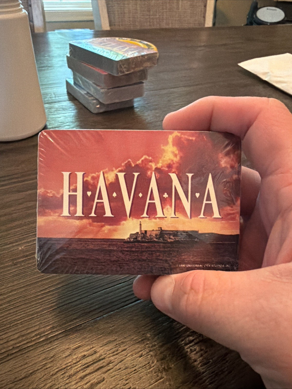 Havana Robert Redford playing cards promo 