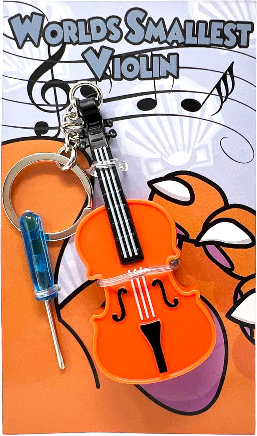 - Original World'S Smallest Violin Toy Keychain with Playable Sad Music - Tiny M - Original World'S Smallest Violin Toy Keychain with Playable Sad Music - Tiny M