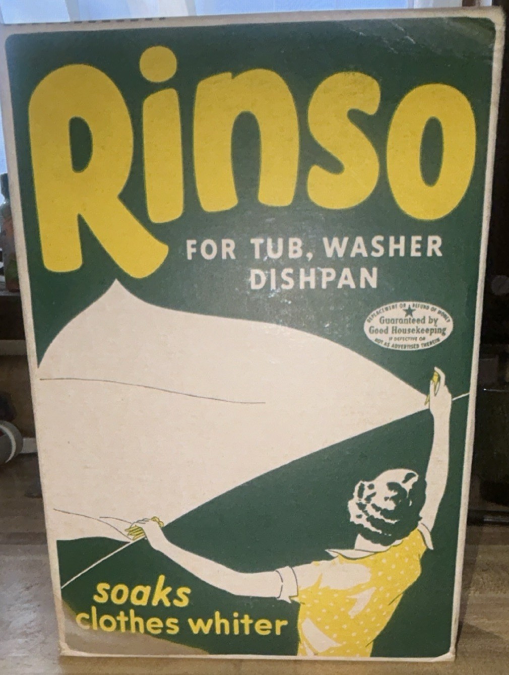 Rare Vintage 1930s RINSO Laundry Soap Detergent Box Unopened / Full Factory Seal Rare Vintage 1930s RINSO Laundry Soap Detergent Box Unopened / Full Factory Seal