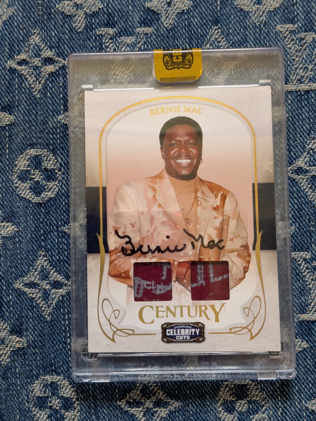 2008 Donruss Century Combo Signature Prime Materials Bernie Mac SEALED 18/25