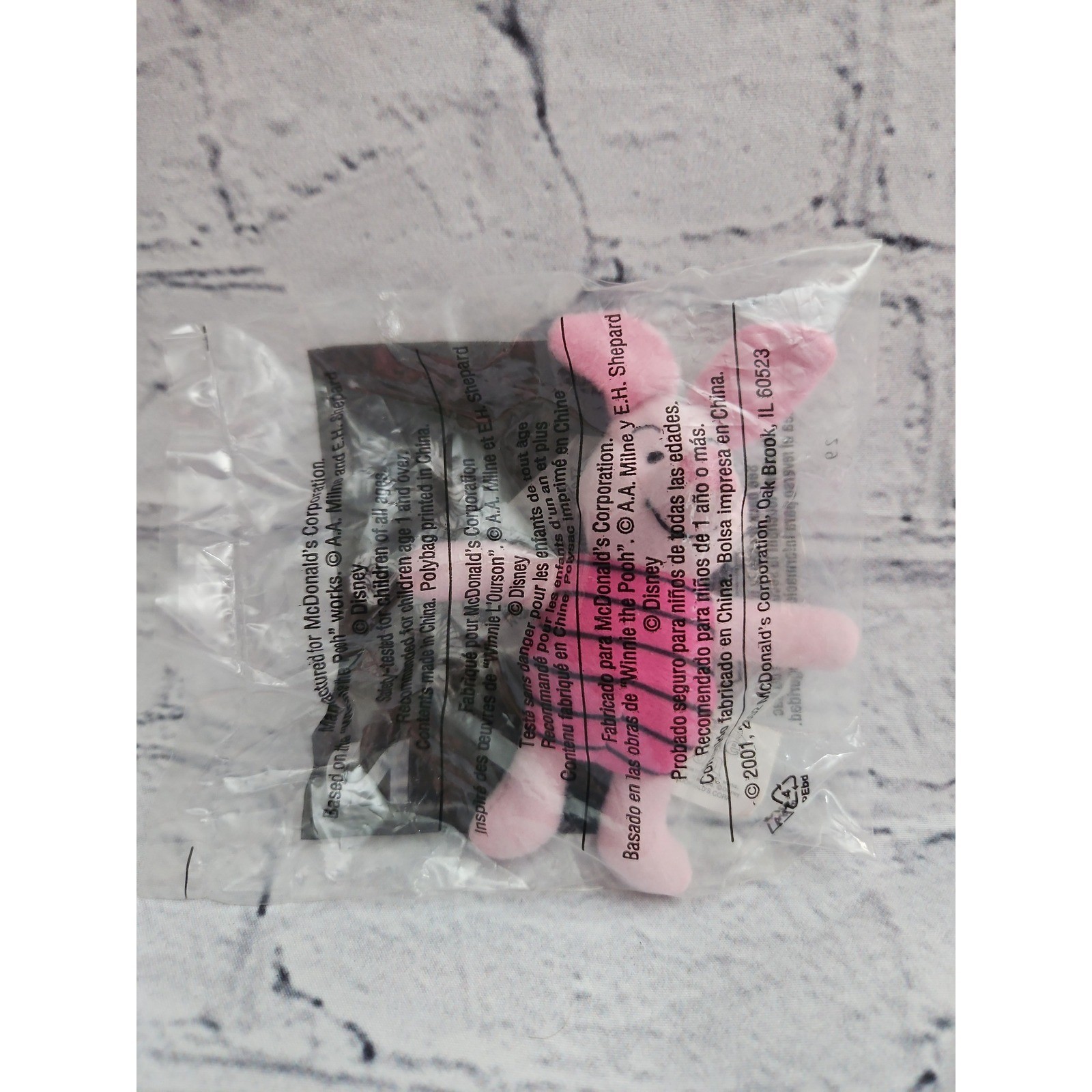 Vintage 2001 McDonald\'s Disney Winnie the Pooh Piglet Plush Toy NIP Sealed Vintage 2001 McDonald\'s Disney Winnie the Pooh Piglet Plush Toy NIP Sealed