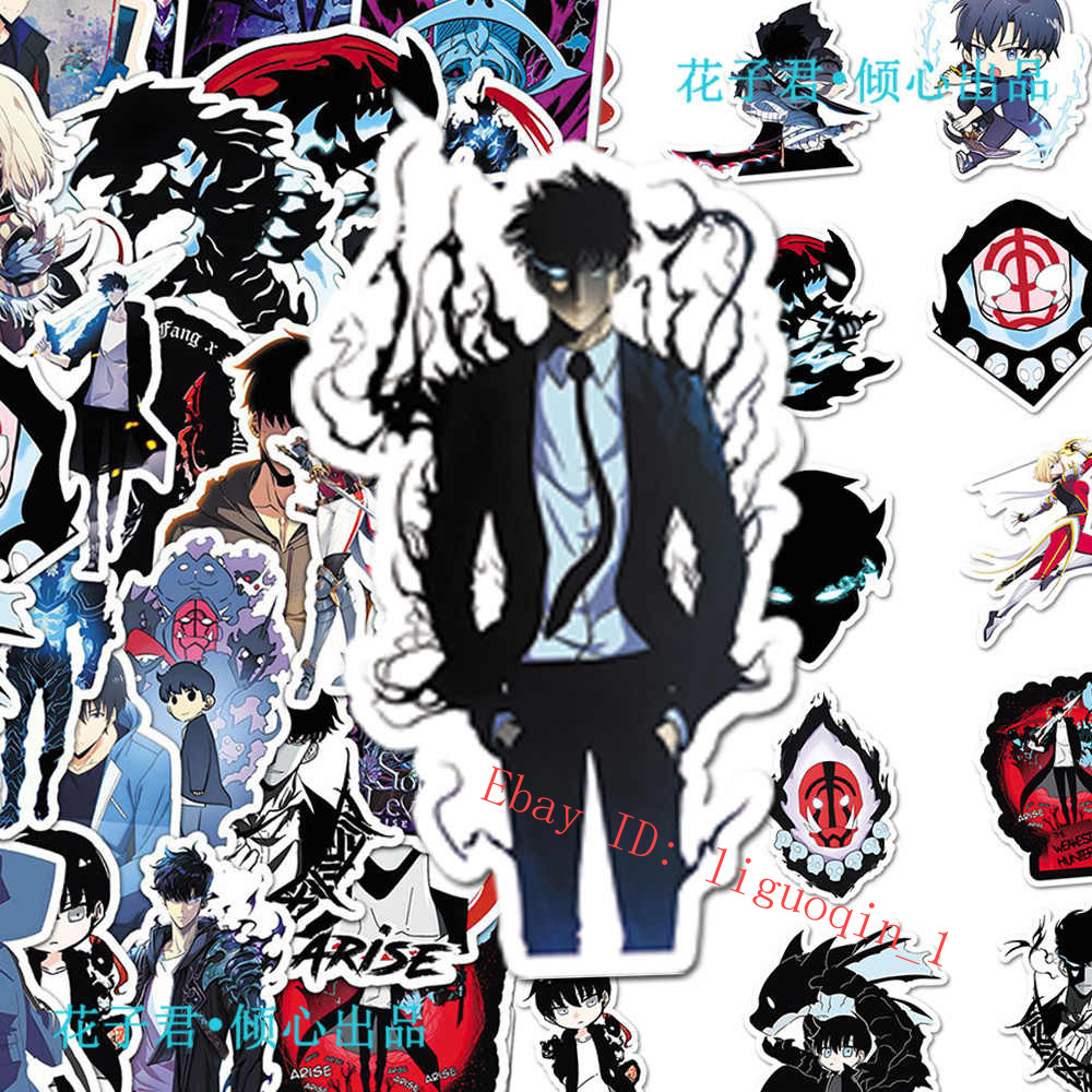 50Pcs Solo Leveling Sung Jin-Woo Igrit Yoo Jin-Ho Anime Sticker Decorations