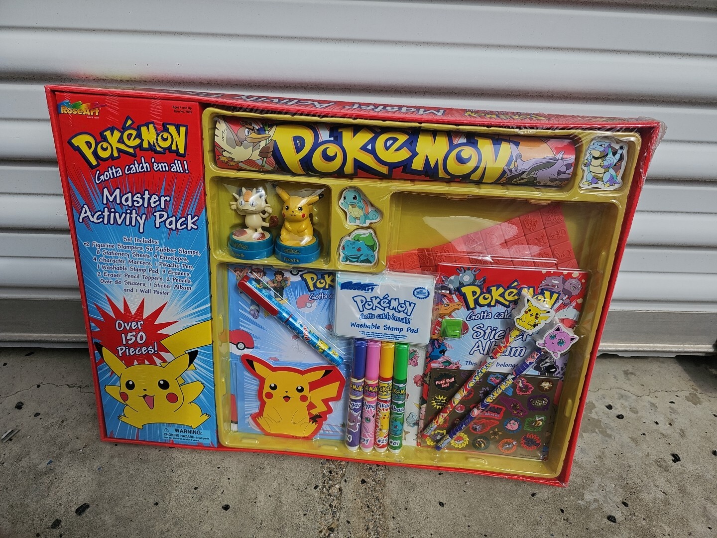 VINTAGE Pokemon 1999 Roseart MASTER Activity PACK VINTAGE Pokemon 1999 Roseart MASTER Activity PACK