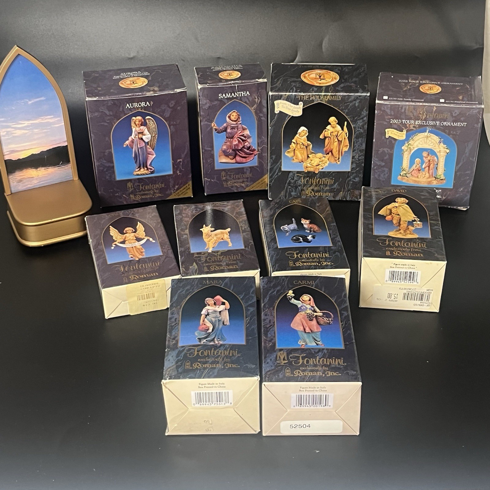 Fontanini Nativity Lot of 11 Figures w/ Boxes & Story Cards- Italian Heirloom