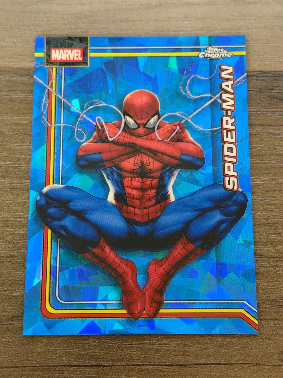 2026 Topps Chrome Sapphire Marvel Spider-Man Base Refractor #163 2026 Topps Chrome Sapphire Marvel Spider-Man Base Refractor #163